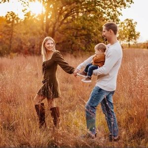 Lush long sleeve sweater dress